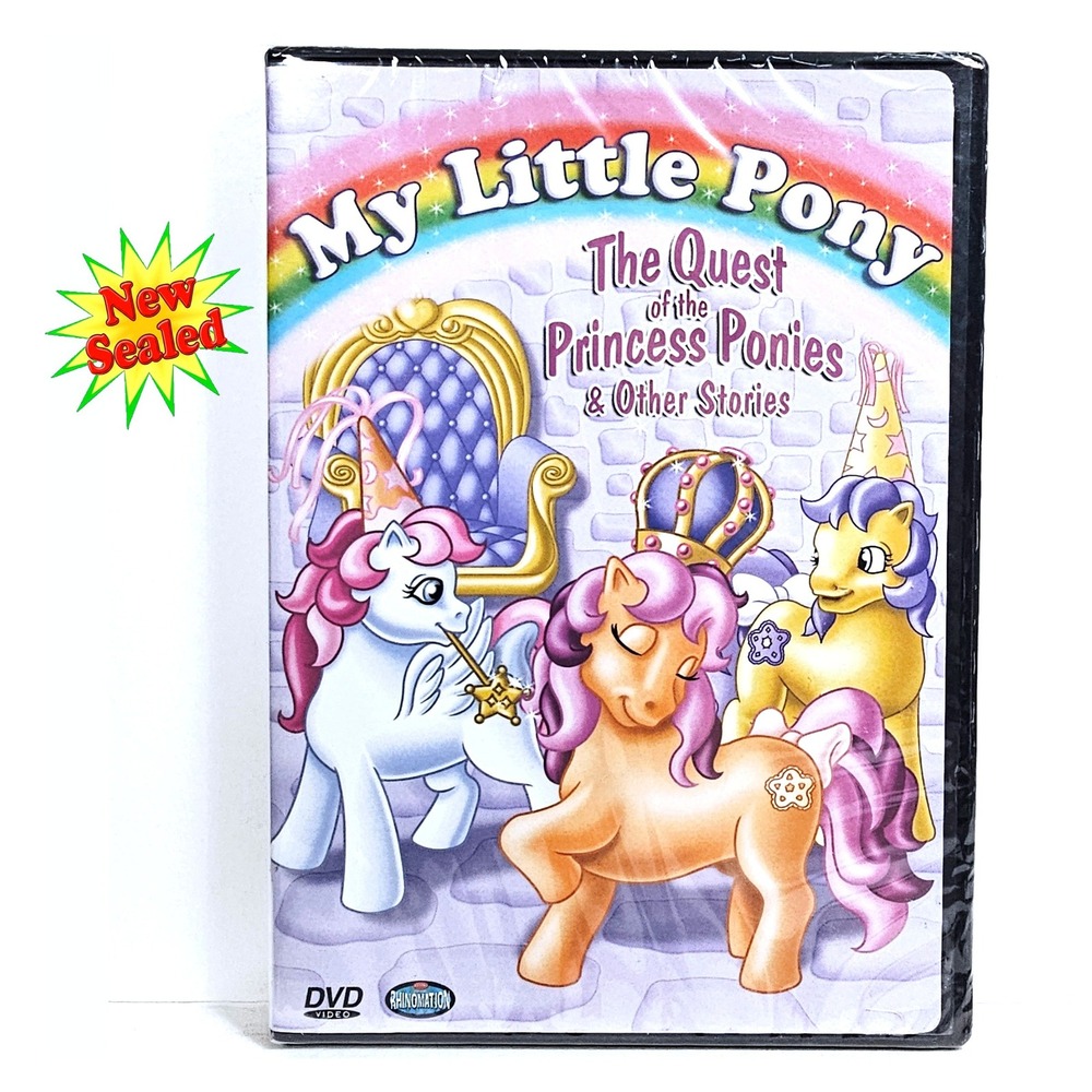 My Little Pony Quest of the Princess Ponies G1 DVD Rhino Home Video NWT
